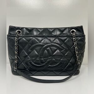 Chanel Caviar Quilted 31 Rue Chambon Paris Tote Bag Black
